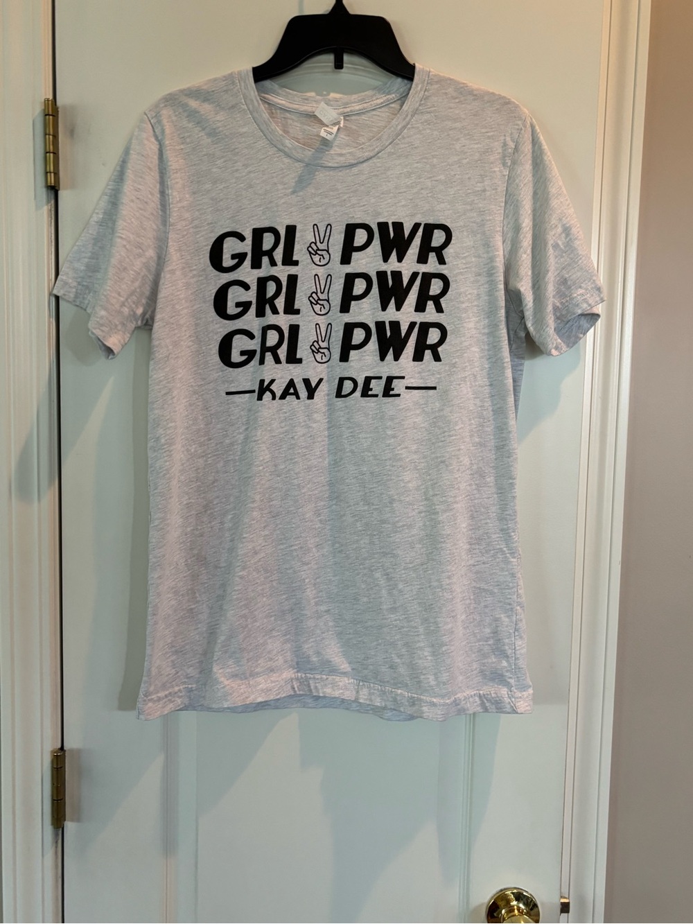 Kappa Delta Gray "GRL PWR" Graphic Tee